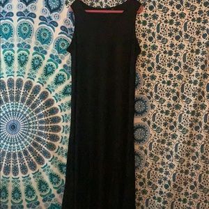 Black maxi dress